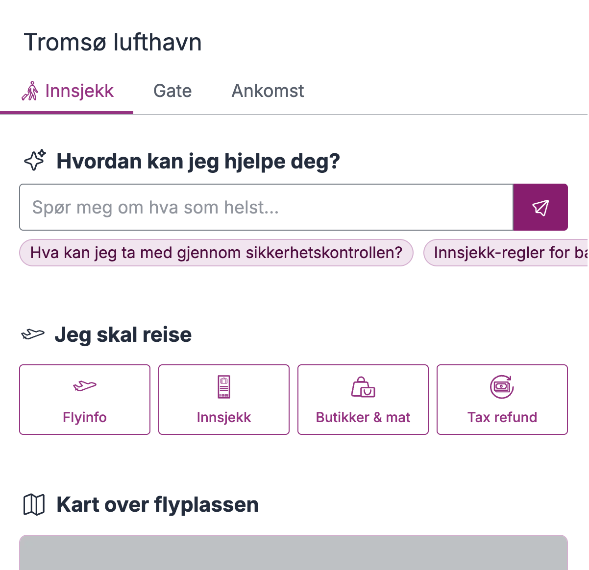 Screenshot of Aviguide