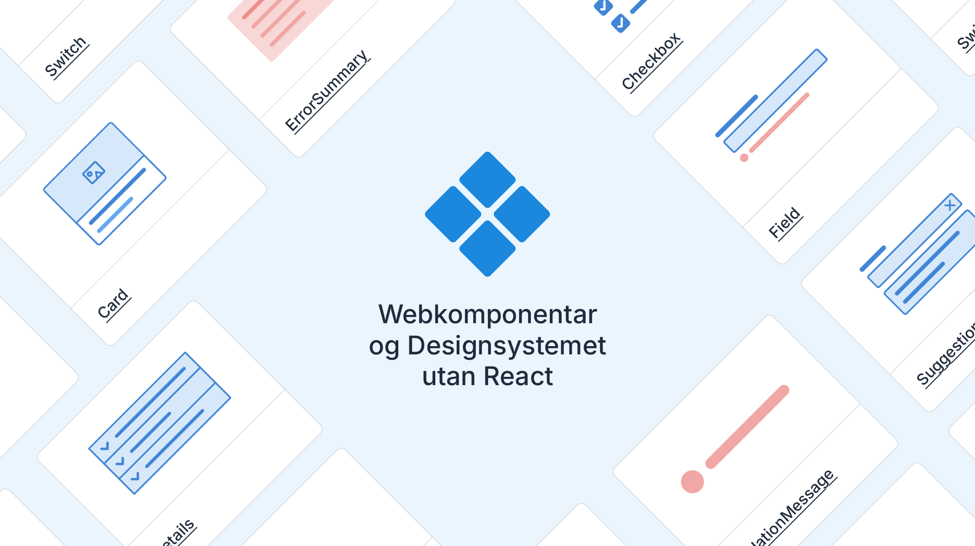 Illustrasjon av webkomponentar